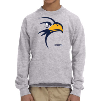 JD Hogarth PS Blue Logo - Youth Heavy Blend™ 8 oz., 50/50 Fleece Crew Thumbnail