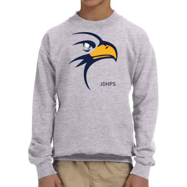 JD Hogarth PS Blue Logo - Youth Heavy Blend™ 8 oz., 50/50 Fleece Crew Thumbnail
