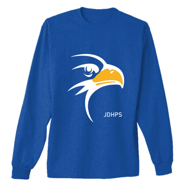 JD Hogarth PS Blue Logo - Adult Ultra Cotton® 6 oz. Long-Sleeve T-Shirt Thumbnail