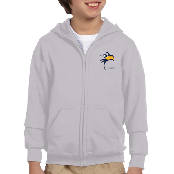 JD Hogarth PS Blue Logo - Youth Heavy Blend™ 8 oz., 50/50 Full-Zip Hood Thumbnail